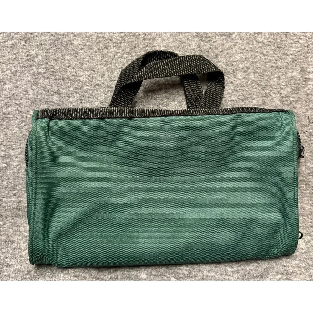 Sanrio Keroppi Green Canvas Roll Up multi pockets Bag Travel Organizer Case